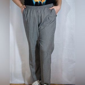 Vintage high waisted black and white trousers